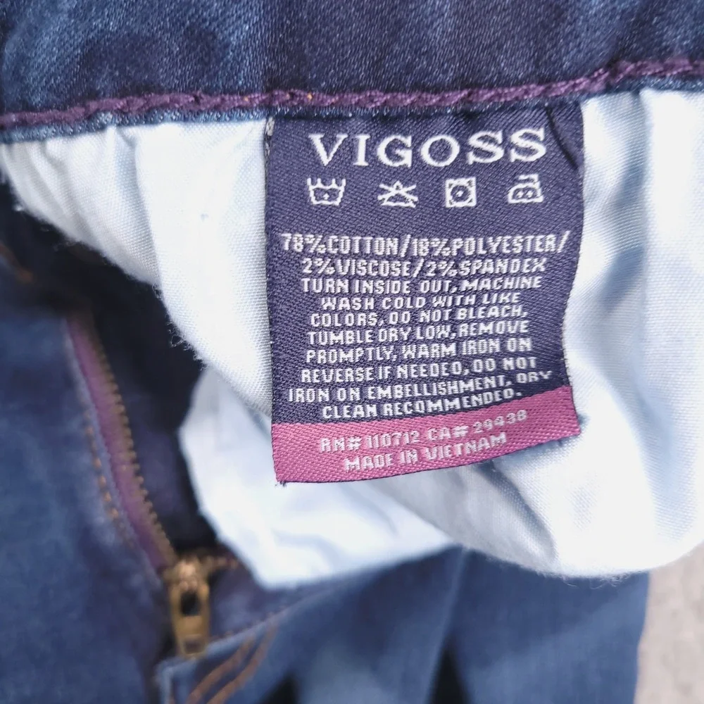 VIGOSS Jeans Size 20 Jagger Boot Cut Classic Fit Dark Wash Stretch Denim